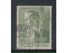 1954 - LOTTO/9754CU - PORTOGALLO - 3,50e. M.NOBREGA - USATO