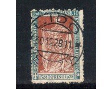 1928 - LOTTO/REG232UC - REGNO - 30c. E.FILIBERTO D.13 - USATO