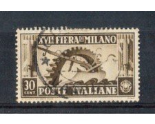 1936 - LOTTO/REG395U - REGNO - 30c. FIERA DI MILANO - USATO