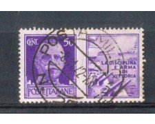 1942 - LOTTO/REGPG9U - REGNO- 50c. PROPAGANDA MARINA -USATO