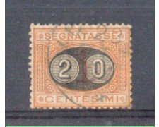 1890 - LOTTO/REGT18U - REGNO - SEGNATASSE 20c. su 1c. USATO