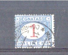 1890 - LOTTO/REGT27U - REGNO - 1 LIRA SEGNATASSE - USATO