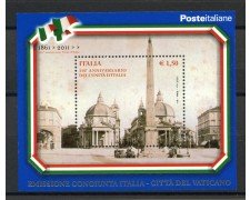2011 - REPUBBLICA - UNITA' D'ITALIA - FOGLIETTO NUOVO - LOTTO/37182