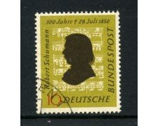 1956 - GERMANIA FEDERALE - ROBERT SCHUMAN - USATO - LOTTO/30794U