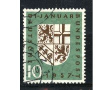 1956 - GERMANIA FEDERALE - RIANNESSIONE SARRE - USATO - LOTTO/30797U