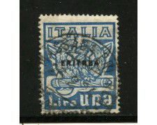1923 - ERITREA - 1 LIRA MARCIA SU ROMA - USATO - LOTTO/31636
