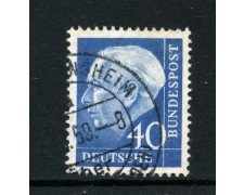 1957/60 - GERMANIA FEDERALE - 40p. PRESIDENTE HEUSS CARTA FLUORESCENTE - USATO - LOTTO/30801