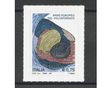 2011 - REPUBBLICA - ANNO DEL VOLONTARIATO - NUOVO - LOTTO/37205