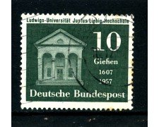 1957 - GERMANIA FEDERALE - 10p. SCUOLA J. LIEBIG - USATO - LOTTO/30813U
