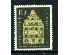 1957 - GERMANIA FEDERALE - 10p. DIETA DI WURTTEMBERG - NUOVO - LOTTO/30820