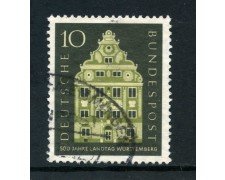 1957 - GERMANIA FEDERALE - 10p. DIETA DI WURTTEMBERG - USATO - LOTTO/30820U