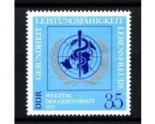1972 - GERMANIA DDR - MESE DELLA SANITA' - NUOVO - LOTTO/36428