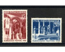 1955 - JUGOSLAVIA - FESTIVAL TEATRALE  2v. - NUOVI- LOTTO/33793