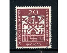 1960 - GERMANIA FEDERALE - 20p. S. BERNARDO E GOTTARDO - USATO - LOTTO/30854U