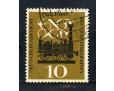 1960 - GERMANIA FEDERALE - ANNIVERSARIO FERROVIE - USATO - LOTTO/30857U