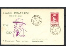 1959 - REPUBBLICA - CAMILLO PRAMPOLINI - BUSTA FDC - LOTTO/31849