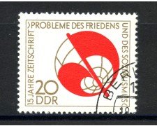 1973 - GERMANIA DDR - PROBLEMI DELLA PACE - USATO - LOTTO/36468U