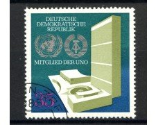 1973 - GERMANIA DDR - AMMISSIONE ALL'ONU - USATO - LOTTO/36471U