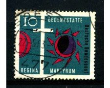 1963 - GERMANIA FEDERALE - 10p. CHIESA REGINA MARTYRUM - USATO - LOTTO/30876U
