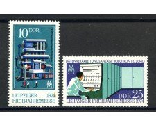 1974 - GERMANIA DDR - FIERA DI LIPSIA 2v.- NUOVI - LOTTO/36487