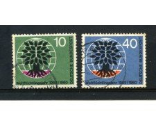 1960 - GERMANIA FEDERALE - ANNO DEL RIFUGIATO 2v. - USATI - LOTTO/30848U
