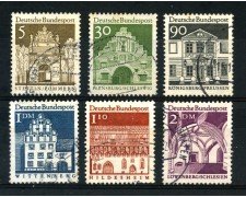 1966 - GERMANIA FEDERALE - EDIFICI STORICI 6v. - USATI - LOTTO/30902U