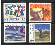 1999 - SVIZZERA - ANNIVERSARI 4v. - NUOVI - LOTTO/37321