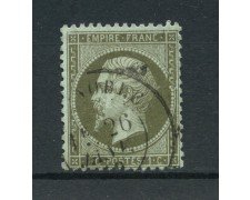 1862 - FRANCIA - 1 cent. VERDE NAPOLEONE - USATO - LOTTO/12374