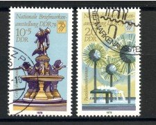 1979 - GERMANIA DDR - ESPOSIZIONE FILATELICA 2v.- USATI - LOTTO/36549