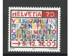 2000 - SVIZZERA - CENSIMENTO - NUOVO - LOTTO/37337
