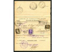 1940 - REGNO - CIRCOLARE RACCOMANDATA DA CANICATTINI BAGNI A FIUME  - LOTTO/30417