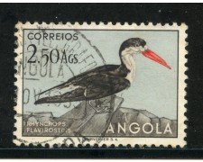 1951 - ANGOLA - 2,50 Ag. UCCELLI - USATO - LOTTO/29010