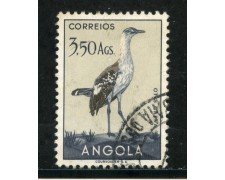 1951 - ANGOLA - 3,5 Ag. UCCELLI - USATO - LOTTO/29012