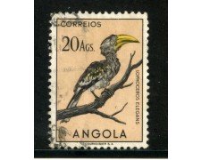 1951 - ANGOLA - 20 Ag. UCCELLI - USATO - LOTTO/29018