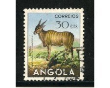 1953 - ANGOLA - 30c. GUNGA - USATO - LOTTO/29024