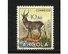 1953 - ANGOLA - 10 Ags. KOBUS - USATO - LOTTO/29036