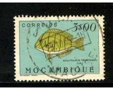 1951 - MOZAMBICO - 3 e. PESCI - USATO - LOTTO/29049