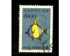 1951 - MOZAMBICO - 8 e. PESCI - USATO - LOTTO/29053
