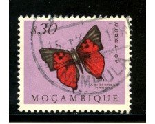 1953 - MOZAMBICO - 30c. FARFALLE - USATO - LOTTO/29063U
