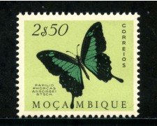 1953 - MOZAMBICO - 2,5 e. FARFALLE - LING. - LOTTO/29071