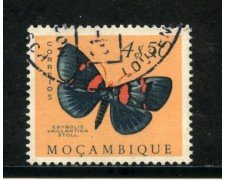 1953 - MOZAMBICO - 4,5 e. FARFALLE - USATO - LOTTO/29074