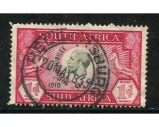 1935 - SUD AFRICA INGLESE - 1p. ROSSO  GIORGIO V° - USATO - LOTTO/29106