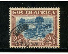 1943/45 - SUD AFRICA INGLESE - 2/6. BRUNO E BLU - USATO - LOTTO/29111