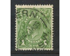 1931/36 - AUSTRALIA - 1p. VERDE - USATO - LOTTO/29171