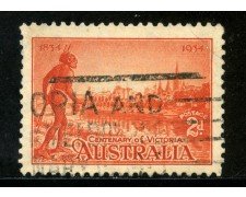 1934 - AUSTRALIA - 2p. ROSSO COLONIA DI VICTORIA - USATO - LOTTO/29179
