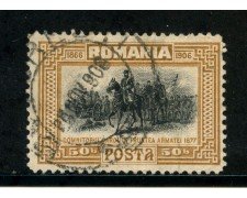 1906 - ROMANIA - 50b. BISTRO  40° DEL GOVERNO - USATO - LOTTO/29189