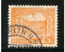 1949 - BERLINO - 25p. CASTELLO DI TEGEL - USATO - LOTTO/29205