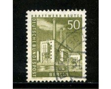 1956/63 - BERLINO - 50p. OFFICINE REUTER - USATO - LOTTO/29230