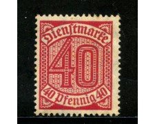 1920/21 - GERMANIA REICH SERVIZI - 40p. ROSSO - NUOVO - LOTTO/29243