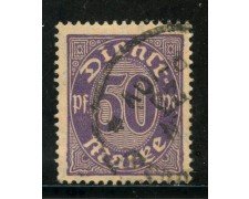 1920/21 - GERMANIA REICH SERVIZI - 50p. VIOLETTO - USATO - LOTTO/29244